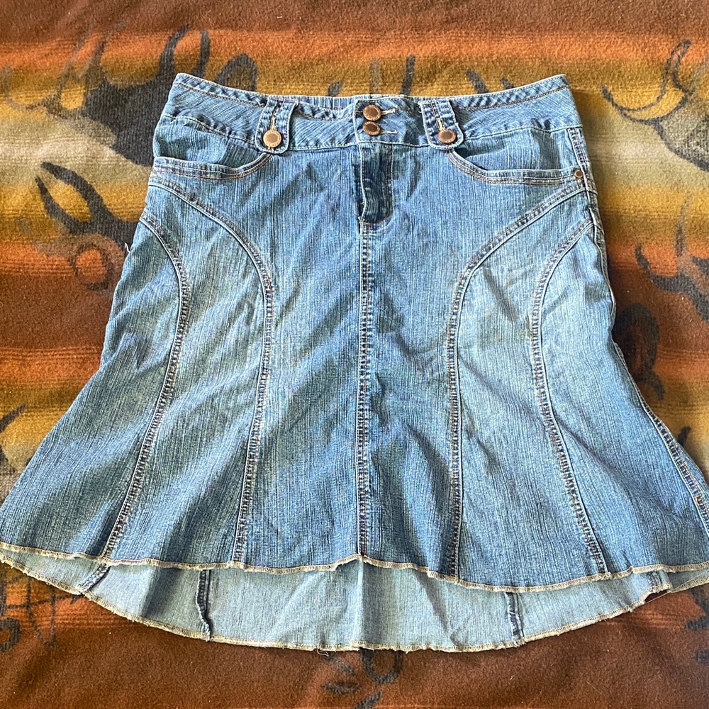 Y2K Rewind Blue Denim Skirt